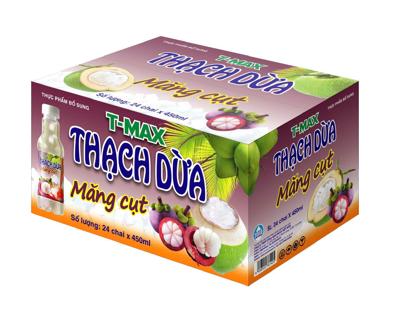Thạch dừa măng cụt Nava